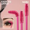 Teenitor 200 Pcs Mascara Wands & Lip Applicators Disposable, Lip gloss Lipstick Tester Disposable Makeup Applicators, Hot Red view 3