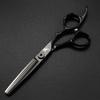Hair Cutting Scissors, 6.0 Inch Black Professional Japan 440C Hair Cutting Shears - Salon Hair Blending/Thinning/Texturizing Scissor, Hand Sharpened view 3