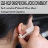 SLVIEKAE Ear Piercing Kit, 2-Pcs No Pain Easy Use at Home Ear Piercing Gun Kit Tool with Earrings Stud (White) view 3