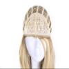 Onedor 23" Curly Hair Women Ladies 3/4 Half Wig Premium Japanese Synthetic fibers Wigs with Secured Mesh Head Cap (R1488H) view 4