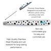 DreamCut Black and White Polka Dot Expert Slant Tweezers view 3