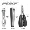 NORCHAN Large Nail Clippers Set, 5-Piece Sharp Toenail and Fingernail Clippers with Nail File, Ideal for Men and Women (Premium, Big Size, Heavy-Duty Design) view 2
