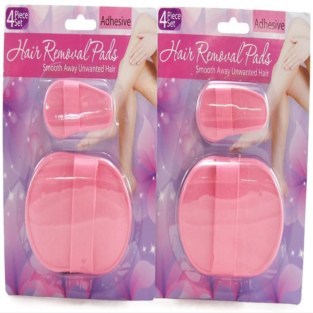 Hair Removal Pads Leaving Your Skin Soft and Incredibly Smooth 4 Piece Set (2-Pack)