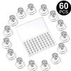 WILLBOND 60 Pieces Rhinestone Crystal Twisters Set Spiral Hair Pin Coil for Wedding, Bridal, Prom, Party and Important Occasion with Clear Container (Clear) view 2