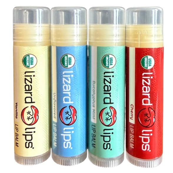 Lizard Lips USDA Certified Organic - 4 Flavor Variety Pack