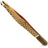 Revlon Gold Series Slant and Point Tip Tweezer, Titanium Coated for Maximum Durability view 1
