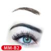 False Eyebrows, CliCling Human Hair Artificial Real Hair Handmade Crochet False Brows Invisible Realistic Natural Fake Eyebrows(Black) view 4