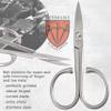 3 Swords Germany Solingen - brand quality STAINLESS STEEL INOX CURVED NAIL SCISSORS - STRONG SCISSORS FOR STRONG PEOPLE with case by 3 Swords Germany view 2