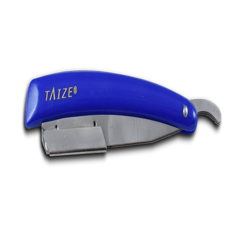 TAIZE - Straight Edge Razor - Professional Barber - Japanese Stainless Steel - Blue - 5''