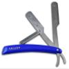 TAIZE - Straight Edge Razor - Professional Barber - Japanese Stainless Steel - Blue - 5'' view 3