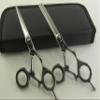 5.5" Professional Barber Razor Edge Titanium Coated Hair Cutting and Texturizing Shears Scissors Set+case view 1