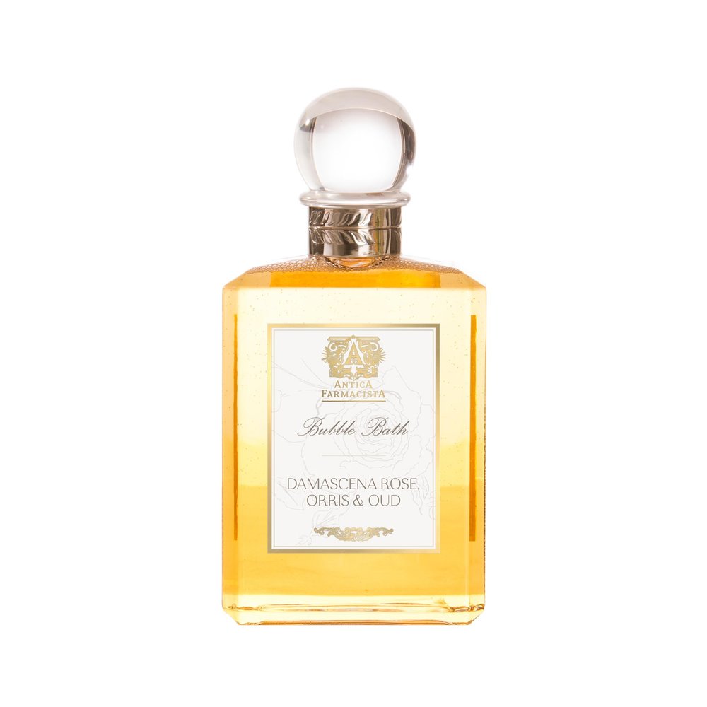 Antica Farmacista Bubble Bath - Relaxing Foam Bath with Honey, Jojoba Oil & Aloe Vera - Luxury Gift for Any Occasion - Damascena Rose, Orris & Oud, 16 fl oz