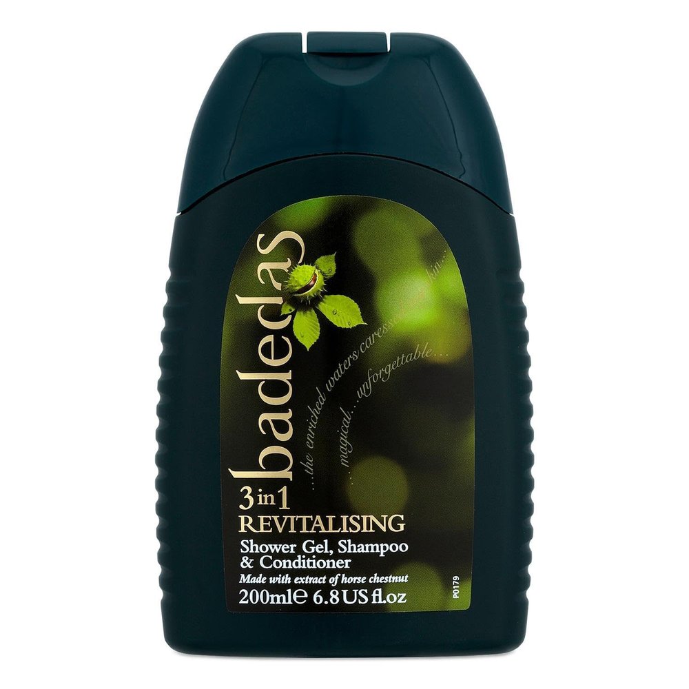 Badedas Revitalising Shower, Shampoo and Conditioner with Extract of Horse Chestnut 200ml/6.8oz by Badedas