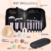 19 pc STARTER KIT w/BRUSHES & CASE (FAIR 2) Mineral Makeup Foundation Blush Bronzer Illuminating Veil Set Bare Skin Matte Powder view 2
