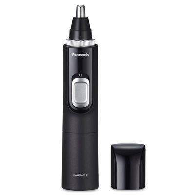Panasonic Ear and Nose Hair Trimmer for Men with Vacuum Cleaning System, Powerful Motor and Dual-Edge Blades for Smoother Cutting, Wet/Dry ER-GN70-K (Black)
