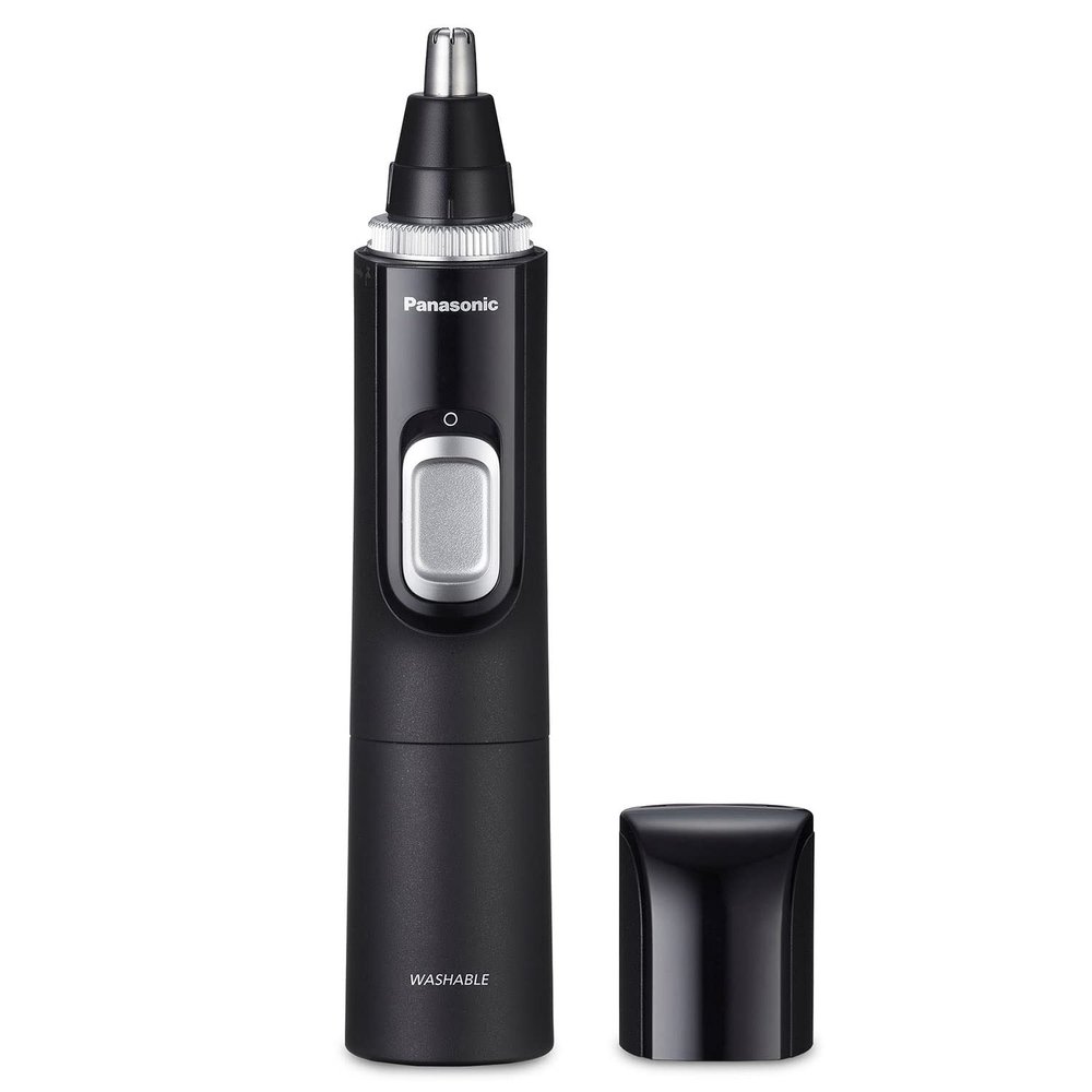 Panasonic Ear and Nose Hair Trimmer for Men with Vacuum Cleaning System, Powerful Motor and Dual-Edge Blades for Smoother Cutting, Wet/Dry ER-GN70-K (Black)