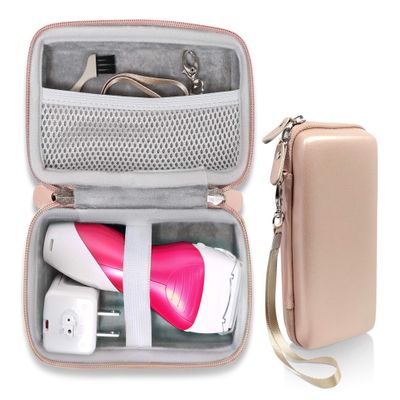 GETGEAR Shaver Case for Panasonic ES2216PC, Women's Electric Shaver, Pink, Modern Luxury, Non-Rechargeable, Foil Head, Water Resistant, Travel Case with Wrist Strap