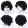 BECUS 8 Inch Afro Wig for Black men Short Kinky Curly Human Hair Wigs for Black Men Short African American Male Afro Wig (Natural Spiral Black #1B) view 4