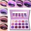 Afflano Purple Eyeshadow Palette Makeup Matte Glitter, Highly Pigmented Pink Eye Makeup Pallet, Dream Purple Pink Dark Red Violet Cute Bright Shimmer Travel Eyeshadow Pallet for Girl Women view 1