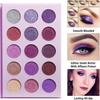 Afflano Purple Eyeshadow Palette Makeup Matte Glitter, Highly Pigmented Pink Eye Makeup Pallet, Dream Purple Pink Dark Red Violet Cute Bright Shimmer Travel Eyeshadow Pallet for Girl Women view 2
