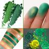 DE'LANCI Avocado Green Eyeshadow Palette 15 Colors, Highly Pigmented Eyeshadow Pallete Matte Shimmer Glitter Eye Shade Grinch Makeup, Long Wear Cruelty Free Nude Yellow Emerald Green Eye Shadow Pallet view 2