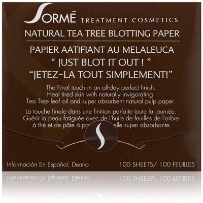 Sorme' Treatment Cosmetics Blotting Paper, Tea Tea, 0.5 oz.