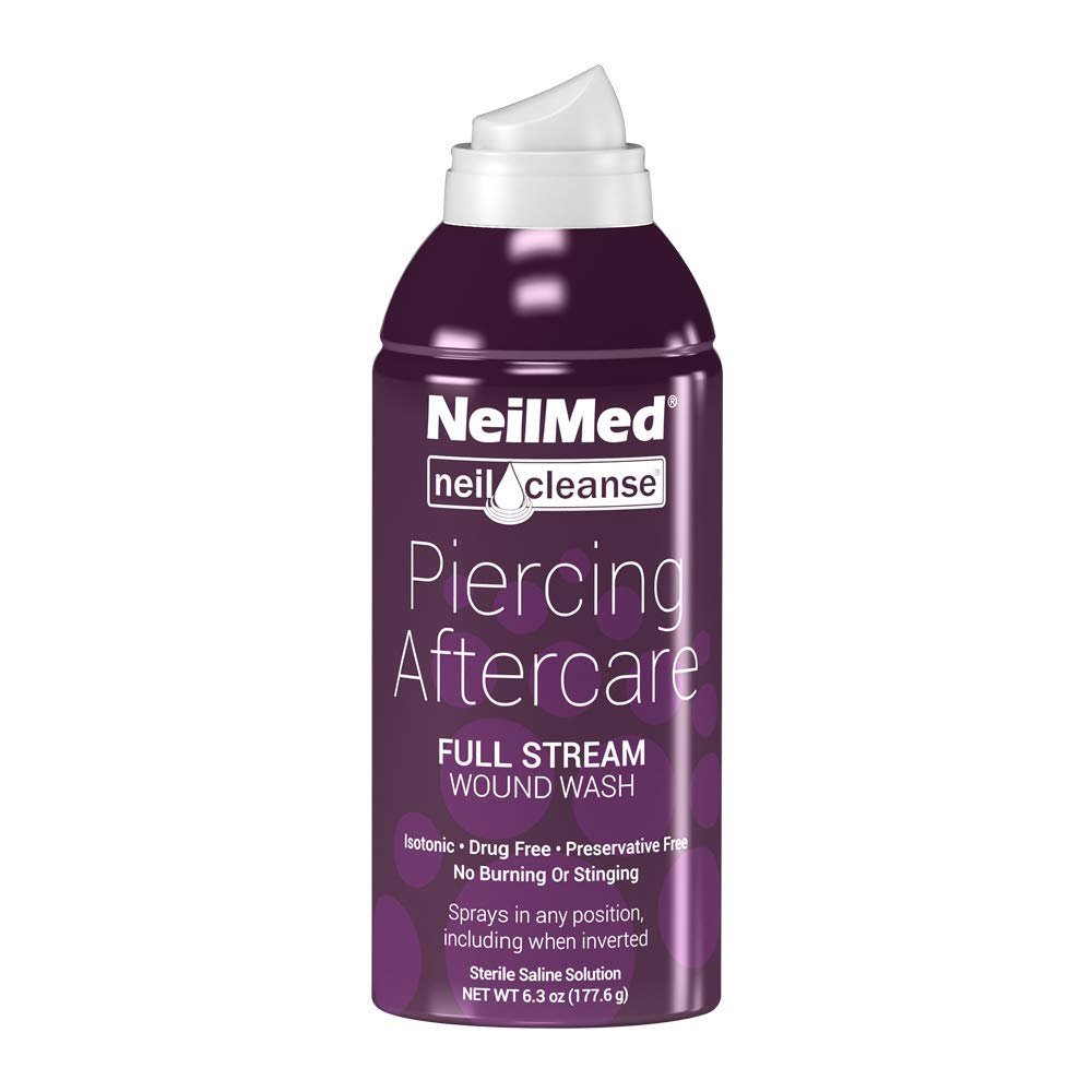 NeilMed Piercing Aftercare, Medium Full Stream 6.3 Ounce (Pack of 1)
