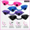Super Sunnies Tanning Bed Goggles FDA Compliant UV & Red Light Therapy Protection - Assorted Colors 12 Pack view 2