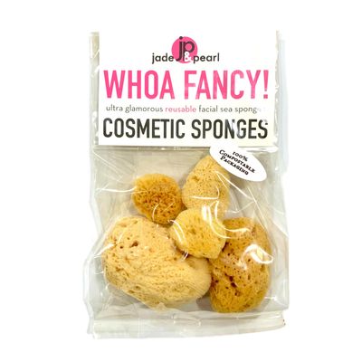 Whoa Fancy! Cosmetic SPONGES Ultra Glamorous Reusable Facial Sea Sponges