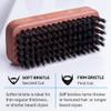 ZEUS Palm Beard Brush for Men, Soft 100% Boar Bristles, Gently Detangles, Smooths & Conditions Facial Hair, German-Made Pear Wood Handle (G92) view 4