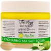 The Keys Salt Scrub -Sea Salt Scrub - Exfoliating Body Scrub with Wooden Spoon - Moisturizing Exfoliator for Hands, Foot, Bath, (12 Ounce (Pack of 1), Key Lime) view 1