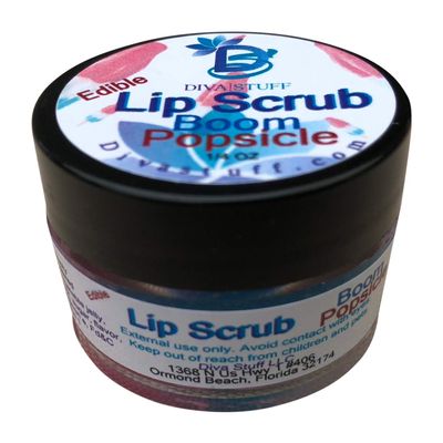 Diva Stuff Ultra Hydrating Lip Scrub for Soft Lips, Gentle Exfoliation, Moisturizer & Conditioner, Boom Popsicle oz (Made in the USA)