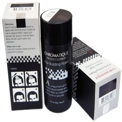 Chromatique Professional Hair Building Thickening Fibers Dark Brown 30g 1.06oz Undetectable Hair Loss Concealer For Men & Women by Chromatique Professional