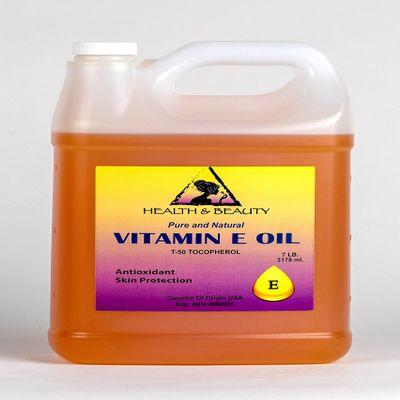Tocopherol T-50 Vitamin E Oil Anti Aging Natural Premium Pure 128 oz, 7 LB, 1 gal