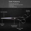 Saki Shears Katana Hair Cutting Scissors for Professionals - Japanese Hair Shears with Black Finish view 4