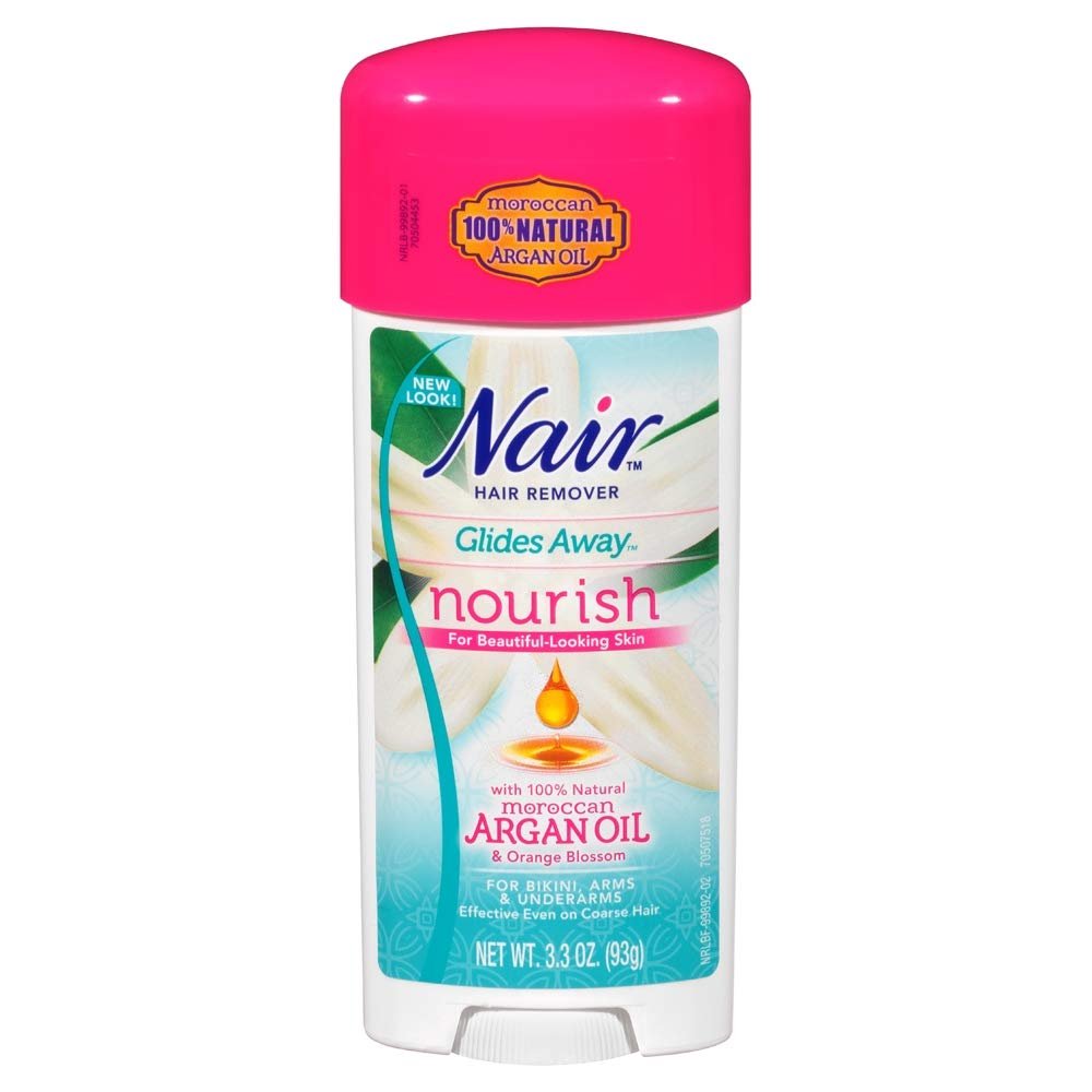 Nair Hair Remover Glides Away Nourish With Argan Oil 3.3 Ounce (97ml) (6 Pack)