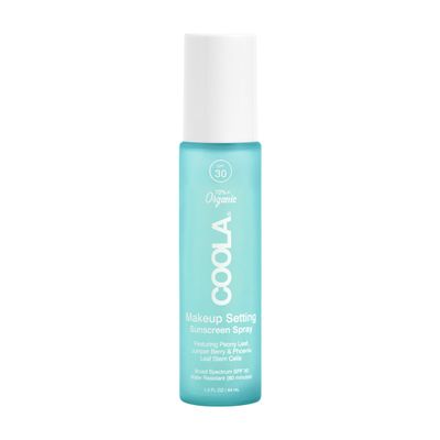 COOLA Makeup Setting Spray SPF 30, Clear Face Sunscreen Mist, 1 fl oz
