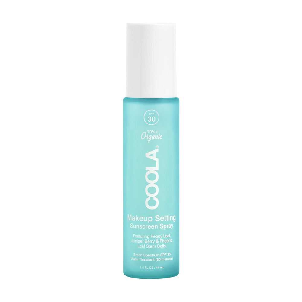 COOLA Makeup Setting Spray SPF 30, Clear Face Sunscreen Mist, 1 fl oz