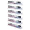 FEMELI Nail Polish Wall Rack: 6 Shelves 15 Inch Clear Acrylic Nail Polish Organizer for 66-90 Bottles Multi-Purpose Acrylic Floating Shelves (15 Inch, Clear) view 1