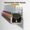 FEMELI Nail Polish Wall Rack: 6 Shelves 15 Inch Clear Acrylic Nail Polish Organizer for 66-90 Bottles Multi-Purpose Acrylic Floating Shelves (15 Inch, Clear) view 4