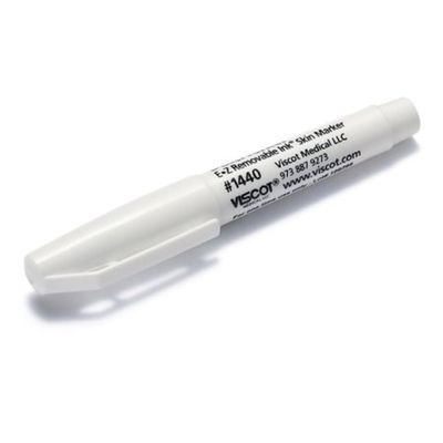 Viscot 1440-30 Mini Regular Tip White EZ Removable Ink Markers- 30 Count- Medical Grade Skin Pen- Latex Free, FDA Registered, Designed for Marking Piercing Sites & Non-Surgical Aesthetic Procedures