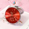 12 PCS Quinceanera Red Compact Round Hand Mirror Sweet 15 Princess Design with Organza Gift Bag Girl view 4