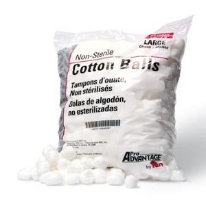 PRO ADVANTAGE COTTON BALLS - Cotton Ball, Large, 1000/bg, 2 bg/cs