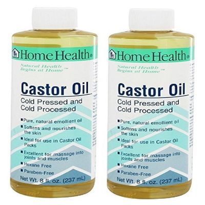 Home Health Castor Oil 8 Fl Oz (Pack of 2)