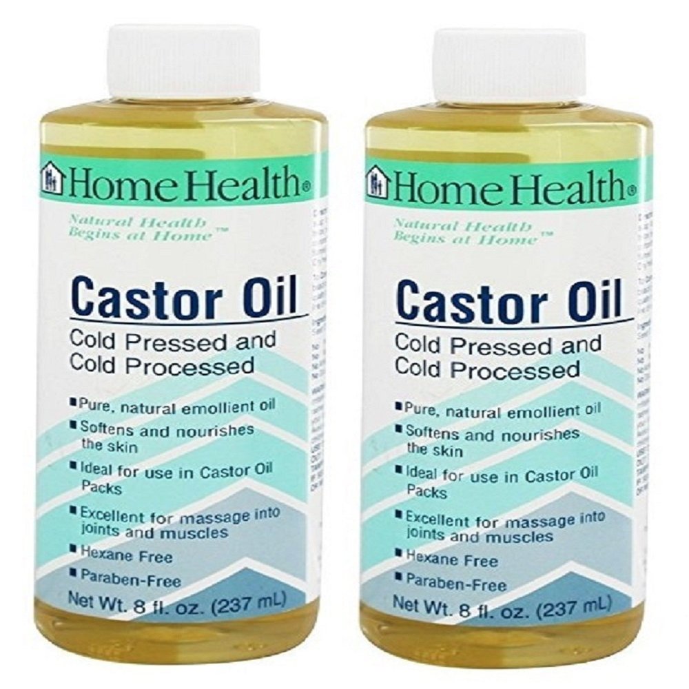 Home Health Castor Oil 8 Fl Oz (Pack of 2)
