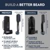 Arkam Beard Straightener for Men - Original Heated Beard Brush Kit w/Anti-Scald Feature, Dual Action Hair Comb and Travel Bag for Short to Medium Beards -Costume Accessories and Grooming Gifts for Men view 2