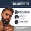 Arkam Beard Straightener for Men - Original Heated Beard Brush Kit w/Anti-Scald Feature, Dual Action Hair Comb and Travel Bag for Short to Medium Beards -Costume Accessories and Grooming Gifts for Men view 3