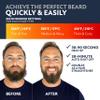 Arkam Beard Straightener for Men - Original Heated Beard Brush Kit w/Anti-Scald Feature, Dual Action Hair Comb and Travel Bag for Short to Medium Beards -Costume Accessories and Grooming Gifts for Men view 4