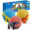 3 Handmade Bath Bombs for Kids with Wild Animals Toys Inside for Boys and Girls  Big Size Toys Natural and Safe Bath Fizzies - Great Gift Set for Boys and Girls view 1