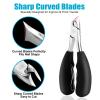 New Huing Podiatrist Toenail Clippers, Professional Thick & Ingrown Toe Nail Clippers for Men & Seniors,Pedicure Clippers Toenail Cutters, Super Sharp Curved Blade Grooming Tool view 4
